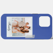 Vintages iPhone Case mit moderner Marine (Rückseite (Horizontal))