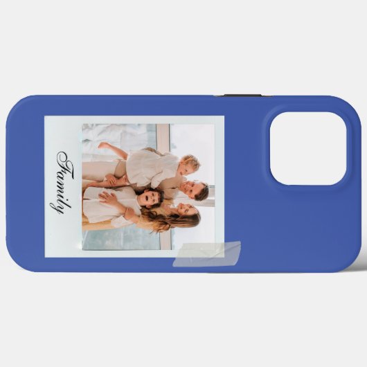 Vintages iPhone Case mit moderner Marine (Rückseite (Horizontal))