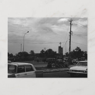 Vintages Irak Baghdad Straßentaxis Postkarte
