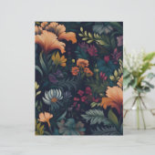 Vintages Iris-Musterpapier (Stehend Vorderseite)