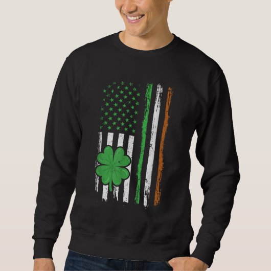 Vintages irisches Flag Irland Flag Saint Pat Sweatshirt (Vorderseite)