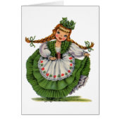 Vintages irisches Girl Traditionelles Kleid (Vorne)