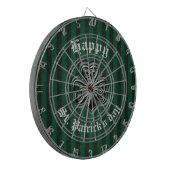 Vintages irisches Glücksspiel-Kleeblatt Dartscheibe (Vorderseite Links)