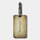 Vintages irisches Glücksspiel-Kleeblatt Gepäckanhänger (Rückseite vertikal)