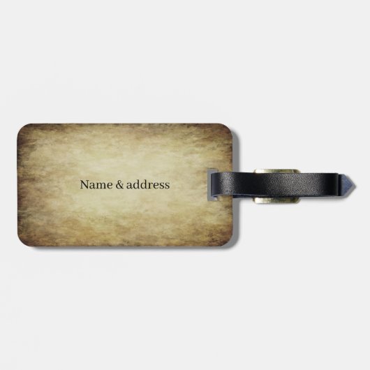 Vintages irisches Glücksspiel-Kleeblatt Gepäckanhänger (Rückseite horizontal)