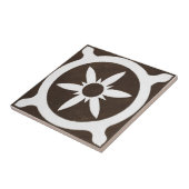 Vintages irisches Keramik-Kunst-Entwurfs-Schwarzes Fliese (Seite)