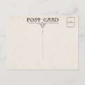 Vintages irisches Segen und Kleeblätter Postkarte (Rückseite)