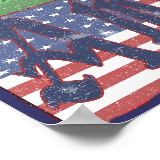 Vintages Irish American Poster (Ecke)