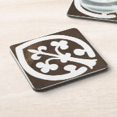 Vintages Irish Celtic Art Design Black Untersetzer (Linke Seite)