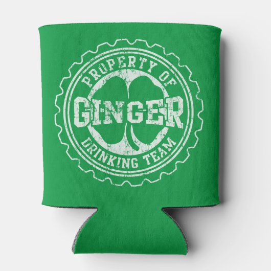 Vintages Irish Ginger Drink Team Dosenkühler (Rückseite)