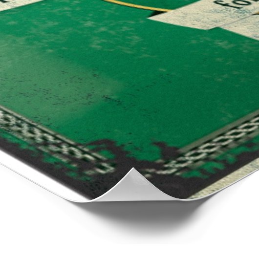 Vintages Irish Pub Memorabilia Poster (Ecke)