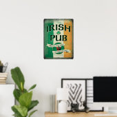 Vintages Irish Pub Memorabilia Poster (Heimbüro)