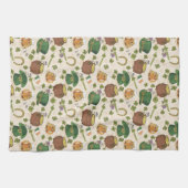 Vintages Irland-Ikonen-Muster Geschirrtuch (Horizontal)