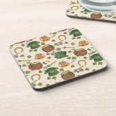 Vintages Irland-Ikonen-Muster Getränkeuntersetzer (Linke Seite)