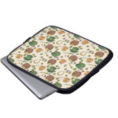 Vintages Irland-Ikonen-Muster Laptopschutzhülle (Vorne Knopf)