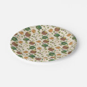 Vintages Irland-Ikonen-Muster Pappteller (Schrägansicht)