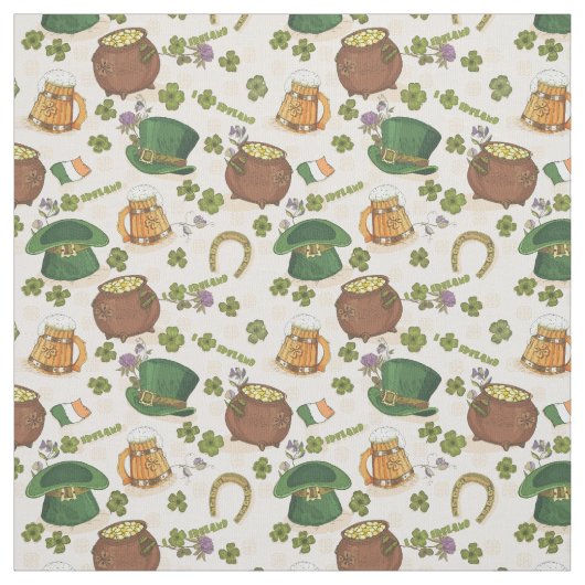 Vintages Irland-Ikonen-Muster Stoff (Muster)