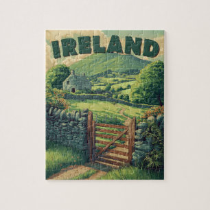 Vintages Irland Landschaft Puzzle