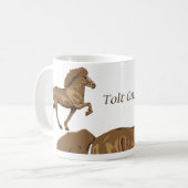 Vintages Island der 1930er Jahre Kaffeetasse (Vorderseite Links)