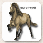 Vintages Isländisch Getränkeuntersetzer (Vorderseite)