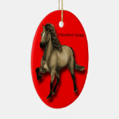 Vintages Isländisch Keramik Ornament (Rechts)