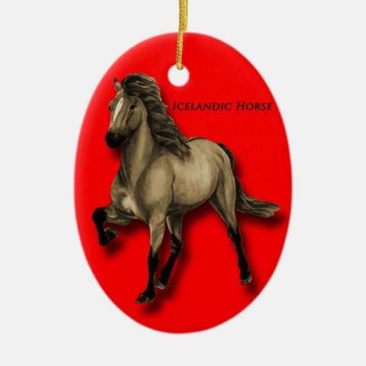 Vintages Isländisch Keramik Ornament (Vorne)