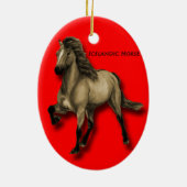 Vintages Isländisch Keramik Ornament (Hinten)