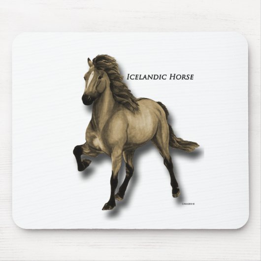 Vintages Isländisch Mousepad (Vorne)