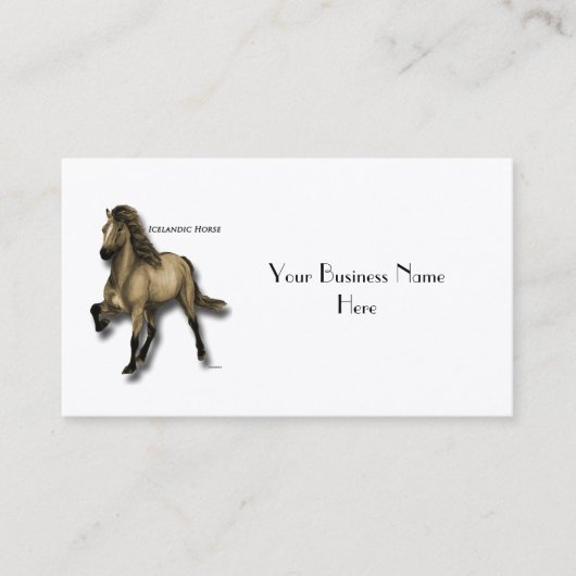 Vintages Isländisch Visitenkarte (Vorderseite)