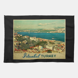 Vintages Istanbul die Türkei Handtuch