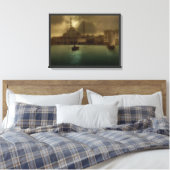 Vintages Istanbul im Mondlicht Leinwanddruck (Insitu (Schlafzimmer))