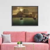 Vintages Istanbul im Mondlicht Leinwanddruck (Insitu (Wohnzimmer))