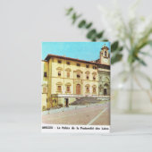 Vintages Italien, Arezzo, Brüderschaftspalast Postkarte (Stehend Vorderseite)