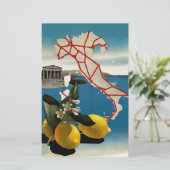 Vintages Italien Briefpapier (Stehend Vorderseite)