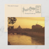 Vintages Italien, Castello Sant'Angelo Postkarte (Vorne/Hinten)