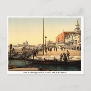 Vintages Italien, Doges Palace Venice Postkarte