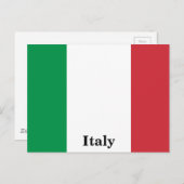 Vintages Italien Flaggenreisen Tourismus Postkarte (Vorne/Hinten)