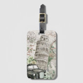 Vintages Italien - Gepäckmarke Gepäckanhänger (Vorderseite Vertikal)