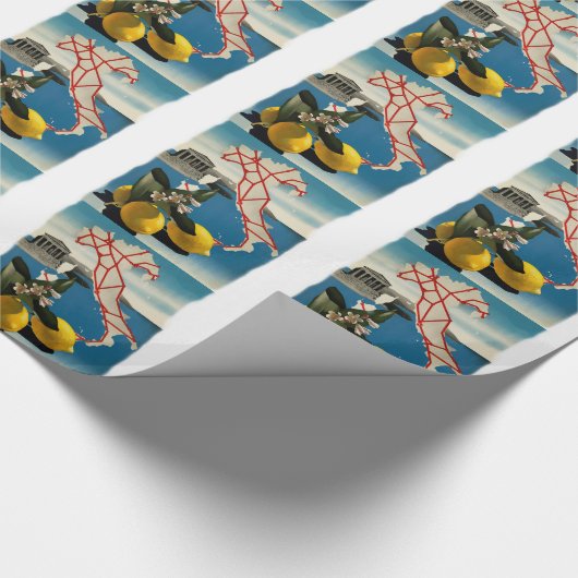 Vintages Italien Geschenkpapier (Ecke)