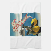 Vintages Italien Geschirrtuch (Vertikal)