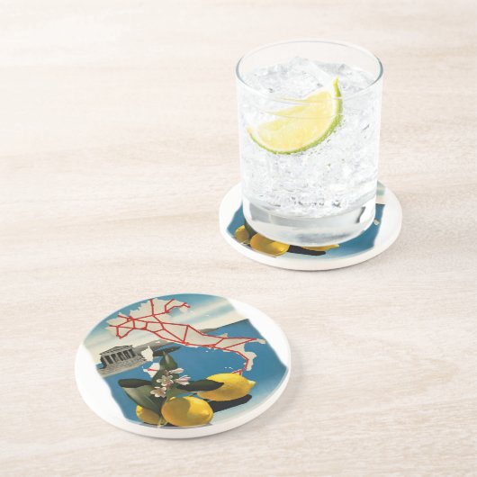 Vintages Italien Getränkeuntersetzer (Seite)