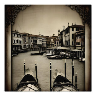 Vintages Italien/Italien, Venezia Fotodruck