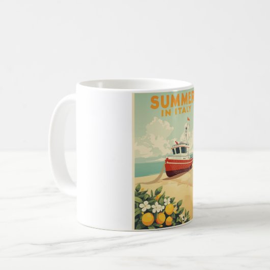 Vintages Italien Kaffeetasse (Vorderseite Links)