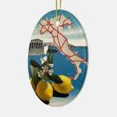 Vintages Italien Keramik Ornament (Links)