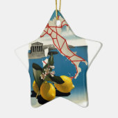 Vintages Italien Keramikornament (Links)