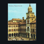 Vintages Italien, Modena, Piazza Grande Postkarte<br><div class="desc">Vintages Italien,  Modena,  Piazza Grande</div>