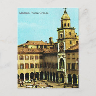 Vintages Italien, Modena, Piazza Grande Postkarte