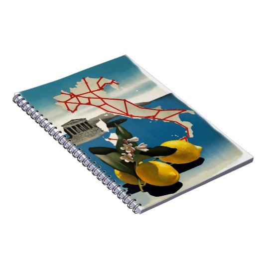 Vintages Italien Notizblock (Rechte Seite)