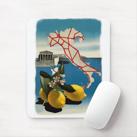 Vintages Italien Reisen Vertikale Mousepad (Mit Mouse)
