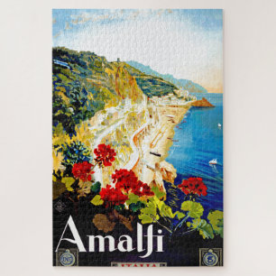 Vintages Italien Reiseroute Illustration Art Puzzle